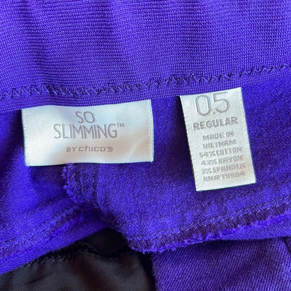 Chicos So Slimming purple denim pants 6 - Picture 5 of 5